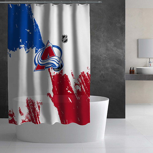 Шторка для ванной Колорадо Эвеланш - брызги красок / 3D-принт – фото 2