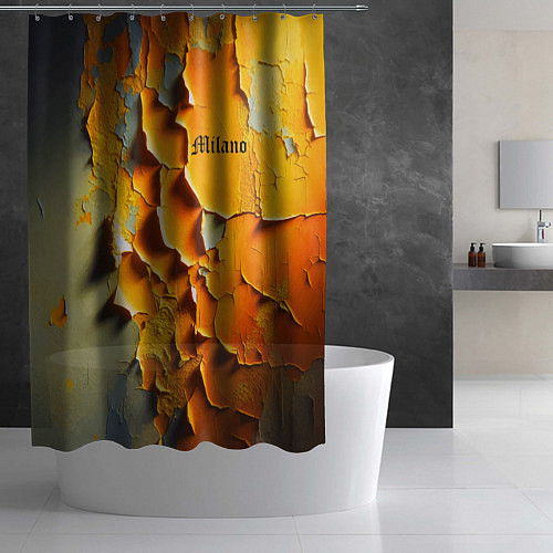 Шторка для ванной Peeling plaster - Milano / 3D-принт – фото 2