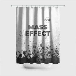 Шторка для душа Mass Effect - white gradient посередине, цвет: 3D-принт