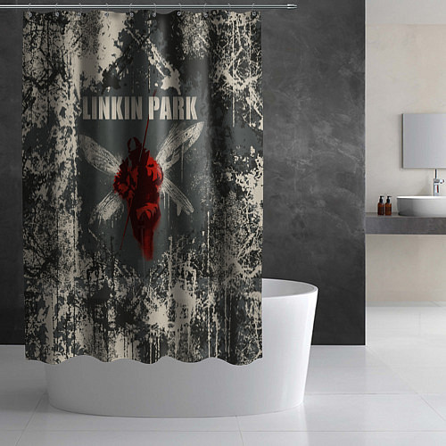 Шторка для ванной Linkin Park - Hybrid Theory / 3D-принт – фото 2