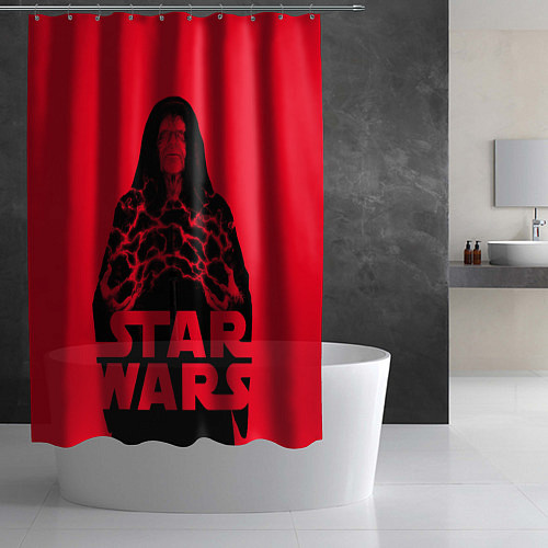 Шторка для ванной Star wars - Darth Sidious / 3D-принт – фото 2
