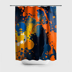 Шторка для душа Краска на стене, цвет: 3D-принт
