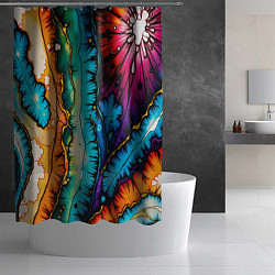 Шторка для душа Разноцветный узор, цвет: 3D-принт — фото 2