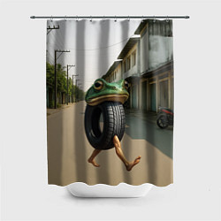 Шторка для душа Бонека Амбалабу мем, цвет: 3D-принт