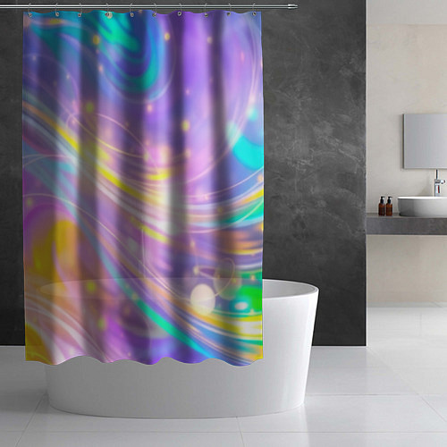 Шторка для ванной Волшебный мистический космос / 3D-принт – фото 2