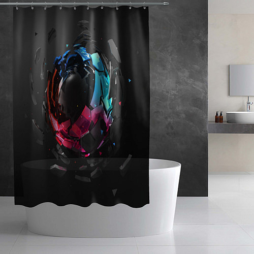 Шторка для ванной Abstract graphics / 3D-принт – фото 2