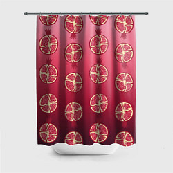 Шторка для душа Сочные гранаты, цвет: 3D-принт