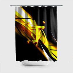 Шторка для душа Doom геометрия из полос, цвет: 3D-принт