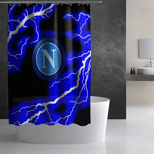 Шторка для ванной Napoli blue storm / 3D-принт – фото 2