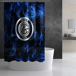 Шторка для душа Inter smoke neon, цвет: 3D-принт — фото 2