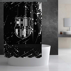 Шторка для душа Barcelona краски белые, цвет: 3D-принт — фото 2