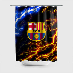 Шторка для душа Барселона неоновый шторм, цвет: 3D-принт