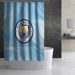 Шторка для душа Фк Манчестер Сити, цвет: 3D-принт — фото 2