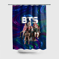 Шторка для душа BTS фотосессия на диване, цвет: 3D-принт