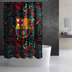 Шторка для душа Barcelona japan tatoo, цвет: 3D-принт — фото 2