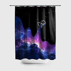 Шторка для душа Потеки космической краски, цвет: 3D-принт