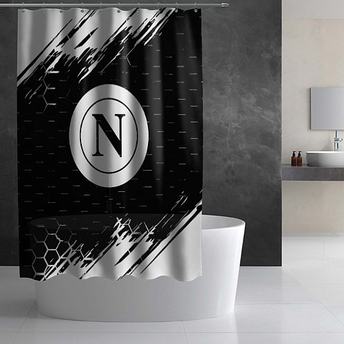 Шторка для ванной Napoli краски соты текстура / 3D-принт – фото 2