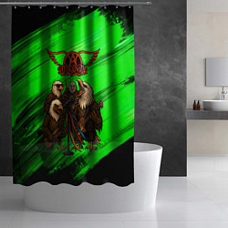 Шторка для душа Aerosmith орлы, цвет: 3D-принт — фото 2