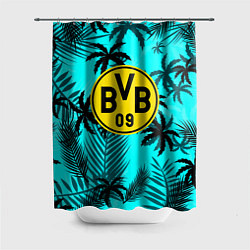 Шторка для душа Borussia неоновые тропики гта, цвет: 3D-принт
