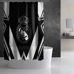 Шторка для душа Real Madrid геометрия спорт, цвет: 3D-принт — фото 2