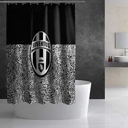 Шторка для душа Juventus отпечатки текстура, цвет: 3D-принт — фото 2