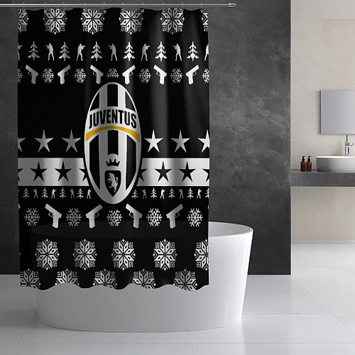 Шторка для ванной Juventus cs go winter / 3D-принт – фото 2