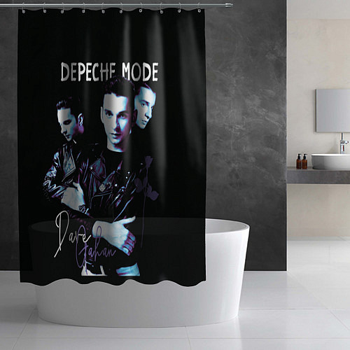 Шторка для ванной Dave Gahan Depeche Mode rose / 3D-принт – фото 2