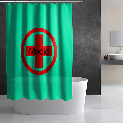 Шторка для ванной Medic / 3D-принт – фото 2