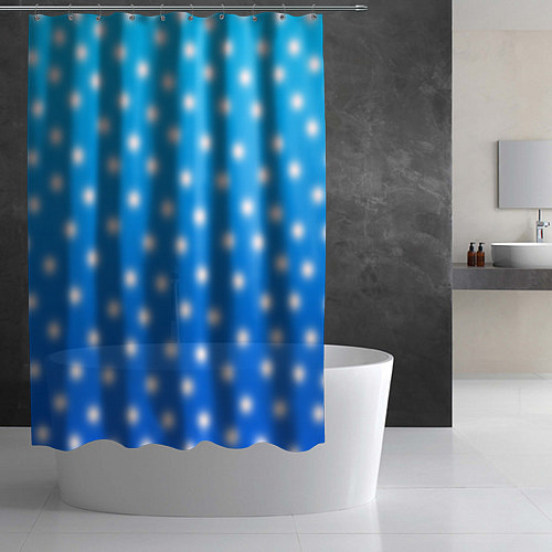 Шторка для ванной Снег снежок пушок / 3D-принт – фото 2