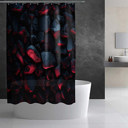 Шторка для душа Камни, цвет: 3D-принт — фото 2