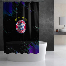 Шторка для душа Бавария Мюнхен краски текстура, цвет: 3D-принт — фото 2