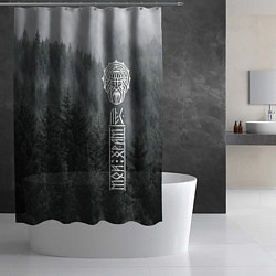 Шторка для душа Древние боги суровых лесов, цвет: 3D-принт — фото 2