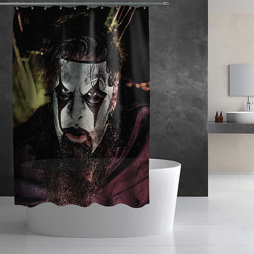 Шторка для ванной Slipknot Face / 3D-принт – фото 2