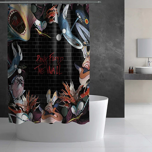 Шторка для ванной Pink Floyd: The Wall / 3D-принт – фото 2