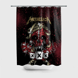 Шторка для душа Metallica: XXX, цвет: 3D-принт
