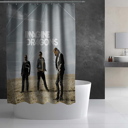 Шторка для ванной Imagine Dragons: Boys / 3D-принт – фото 2