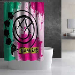 Шторка для душа Blink-182: Purple Smile, цвет: 3D-принт — фото 2