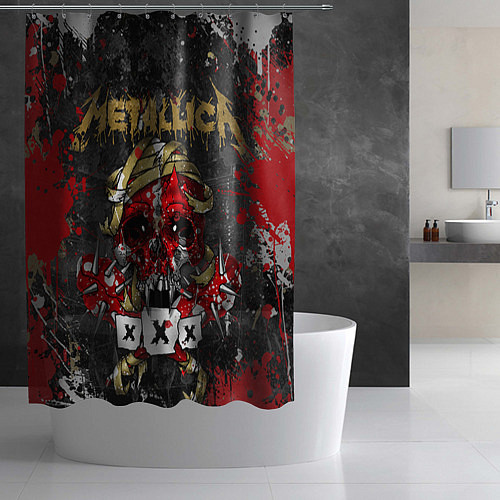 Шторка для ванной Metallica XXX / 3D-принт – фото 2