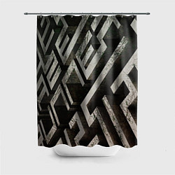 Шторка для душа Бегущий в лабиринте, цвет: 3D-принт