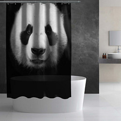 Шторка для душа Взгляд панды, цвет: 3D-принт — фото 2