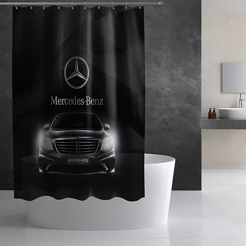 Шторка для ванной Mercedes / 3D-принт – фото 2
