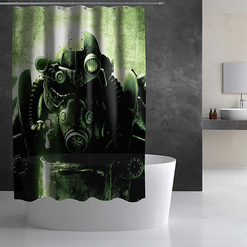 Шторка для ванной Fallout Robot / 3D-принт – фото 2