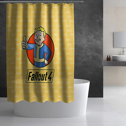 Шторка для ванной Fallout 4: Pip-Boy / 3D-принт – фото 2