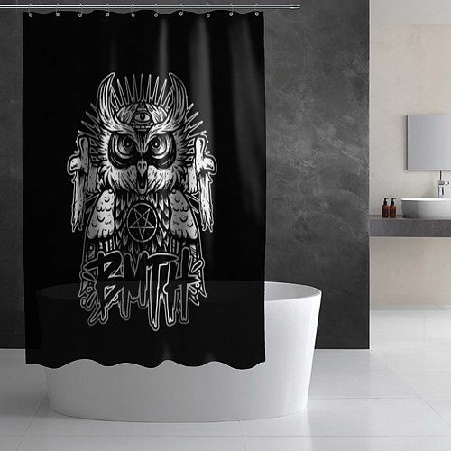 Шторка для ванной BMTH Owl / 3D-принт – фото 2