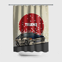 Шторка для душа Toyota Trueno ae86, цвет: 3D-принт