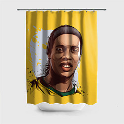 Шторка для душа Ronaldinho Art, цвет: 3D-принт