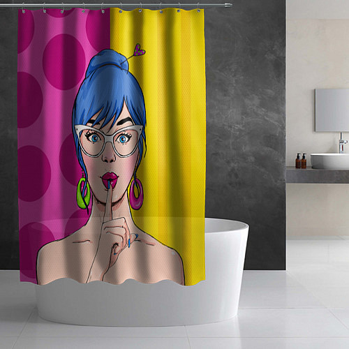 Шторка для ванной POP ART / 3D-принт – фото 2