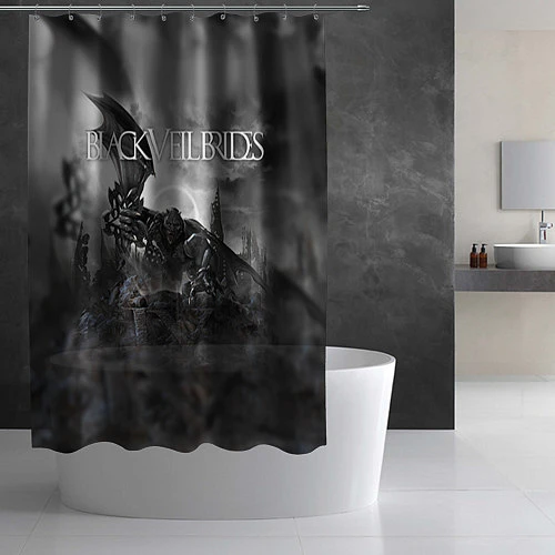 Шторка для ванной Black Veil Brides: Faithless / 3D-принт – фото 2