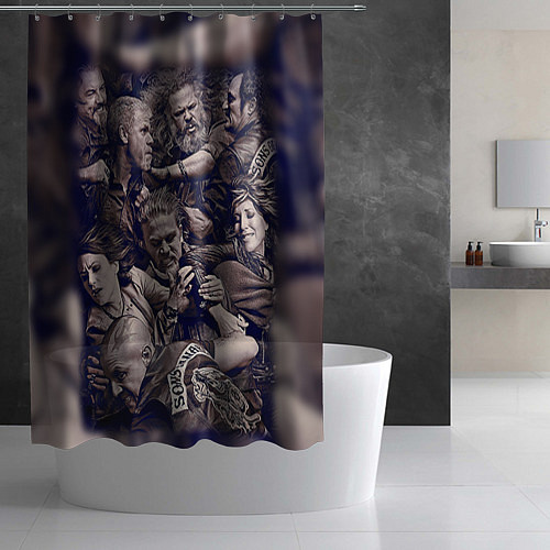 Шторка для ванной Sons Of Anarchy / 3D-принт – фото 2