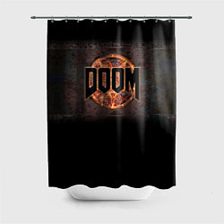 Шторка для душа DOOM Fire, цвет: 3D-принт